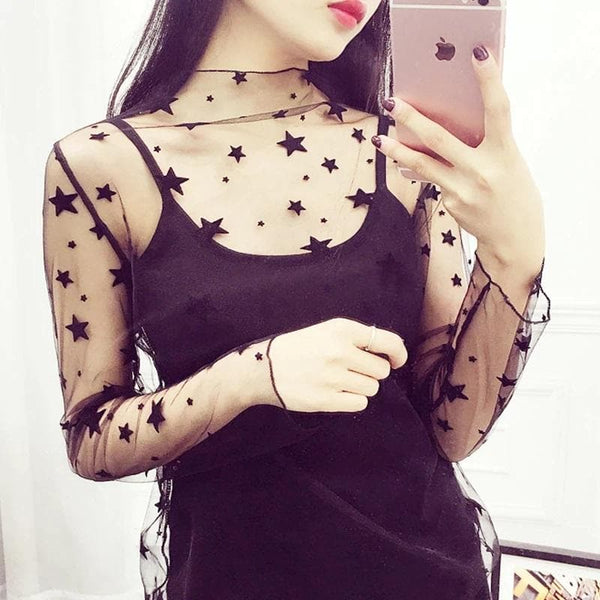 Lolita Sheer Gothic Shirt