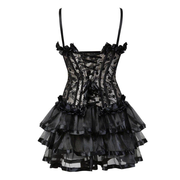 Polka Dot Overbust Corset Dress