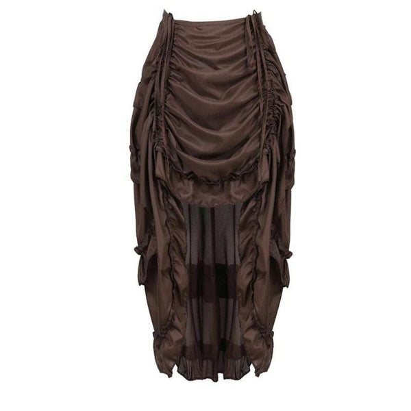 Steampunk Irregular Maxi Skirt