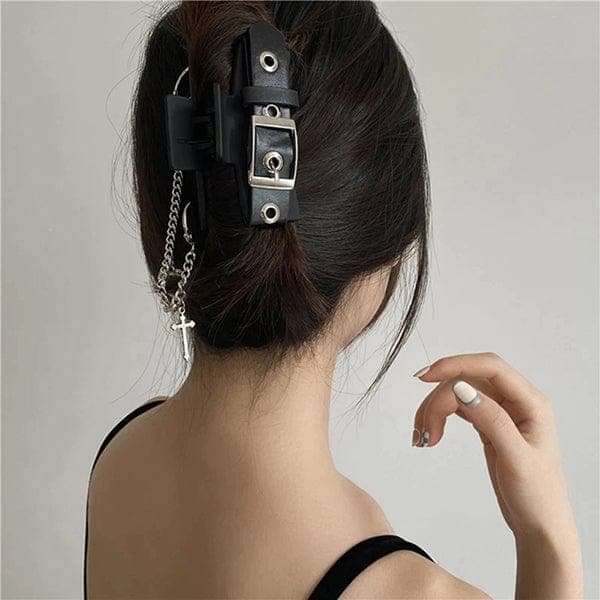 Punk Belt Hair Claw Clip