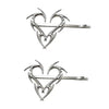 Minimalist Silver Metal Hairpins