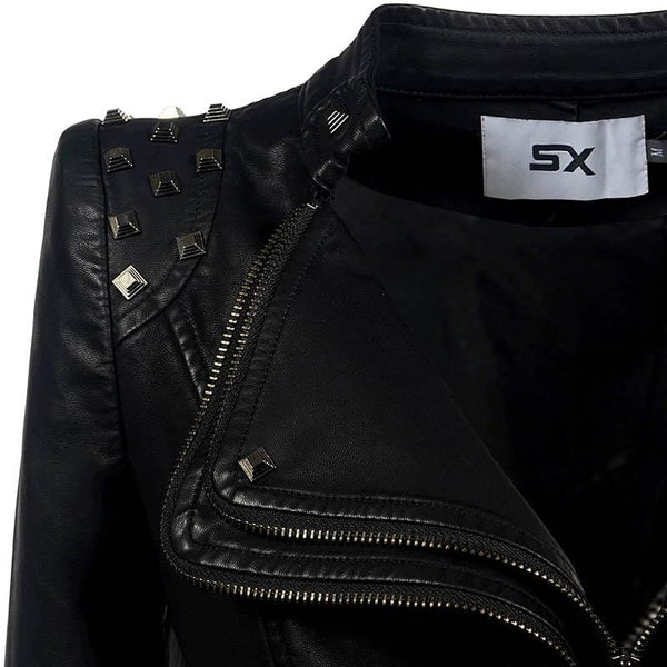 Jean Rider Faux Leather Jacket