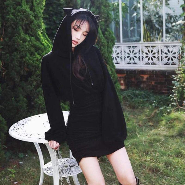 Kawaii Slim Dress Hoodie