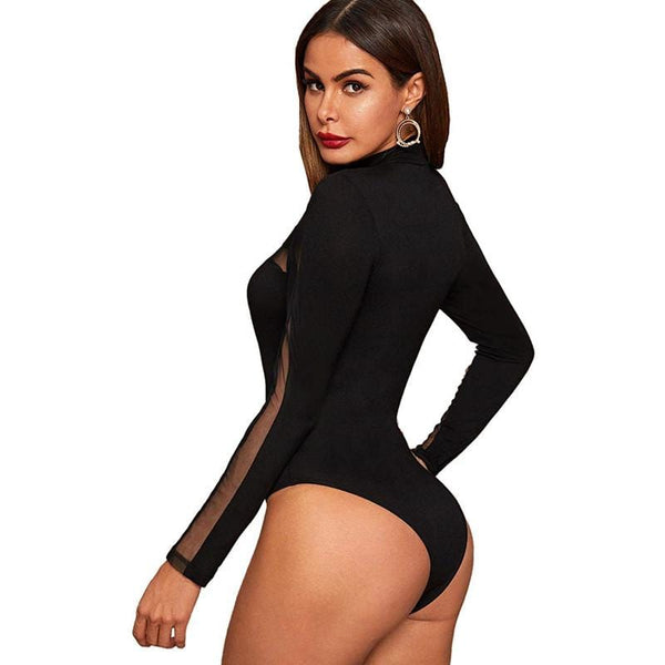 Missguided Black Sexy Bodysuit