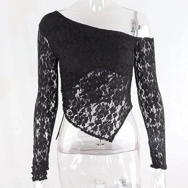 Amour Floral Lace Crop Top