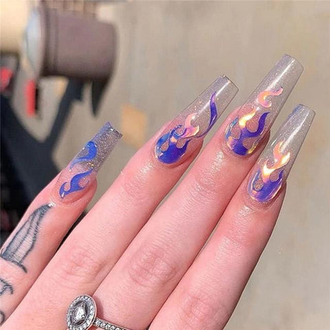 Flame Art Nail Sticker