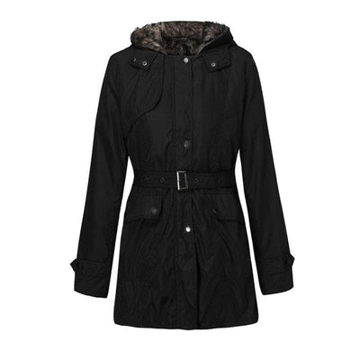 Classy Warm Hooded Coat | Goth Coat - Gothic Babe Co