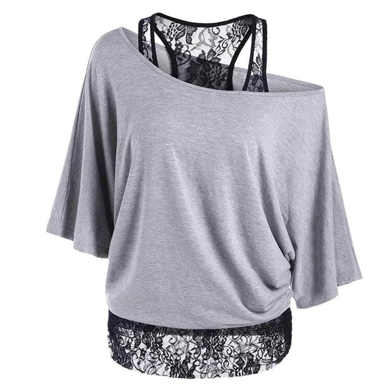 Shoulder lace 2024 t shirt