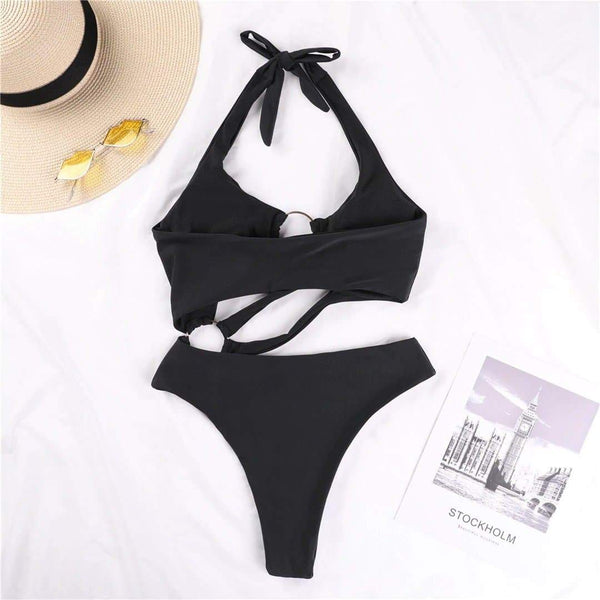 Black Aqua Gothic Swimsuit