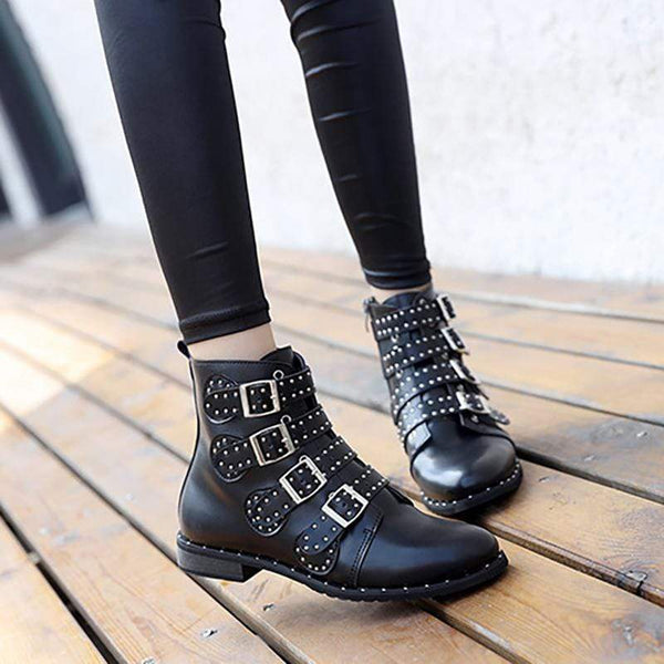 Gothic Buckle Boots