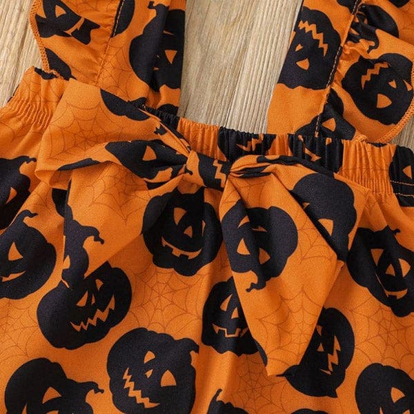 First Halloween Baby Jumper Dress Set