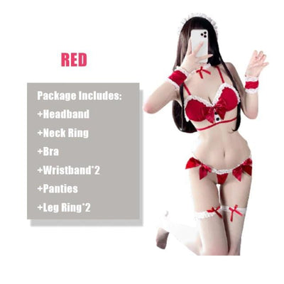 HexMas Gift Red Lingerie Set