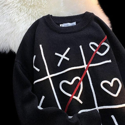 Tic Tac Toe Knitted Sweater