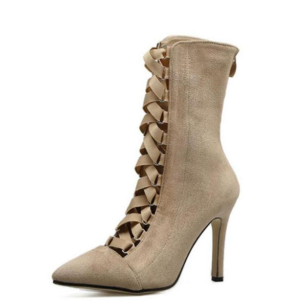 Flashy Gladiator High Heel Boots