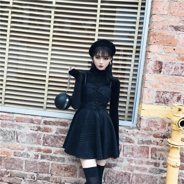 Untamed Goth Mini Dress