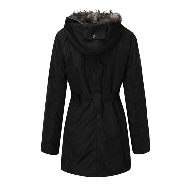 Classy Warm Hooded Coat | Goth Coat - Gothic Babe Co