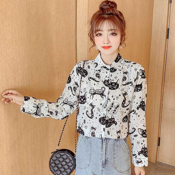 Felicia Cat Blouse