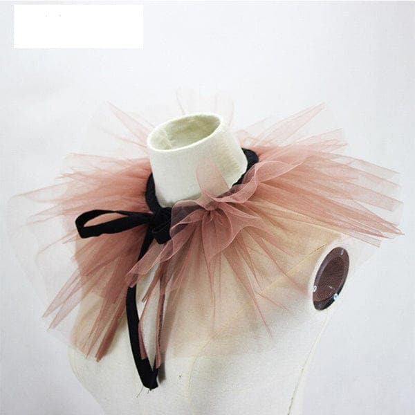 Tori Ruffle Mesh Collar