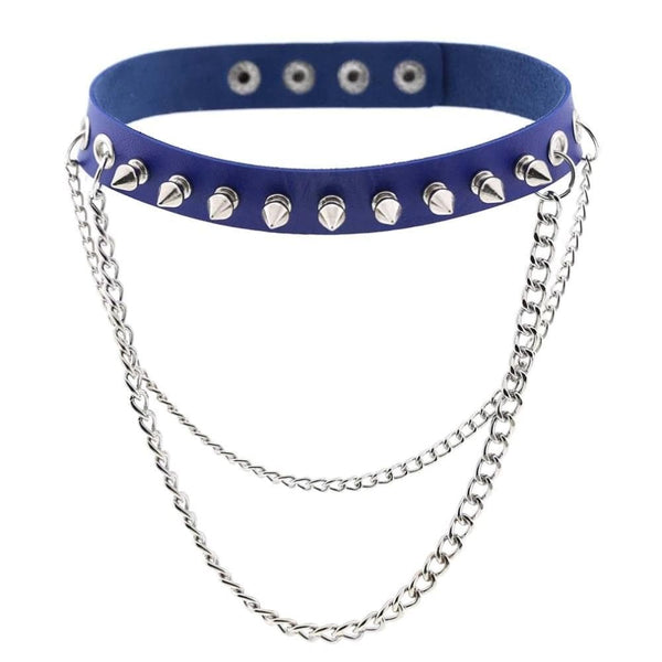 Emo Punk Chained Choker