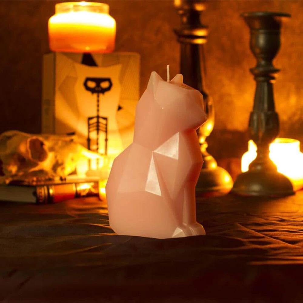 Enchanting Cat Skeleton Candle Gothic Babe Co