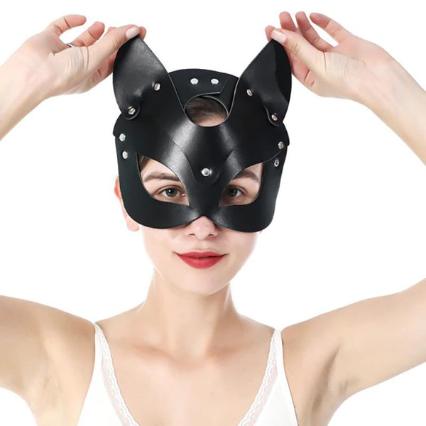 Purrfect Leather Mask