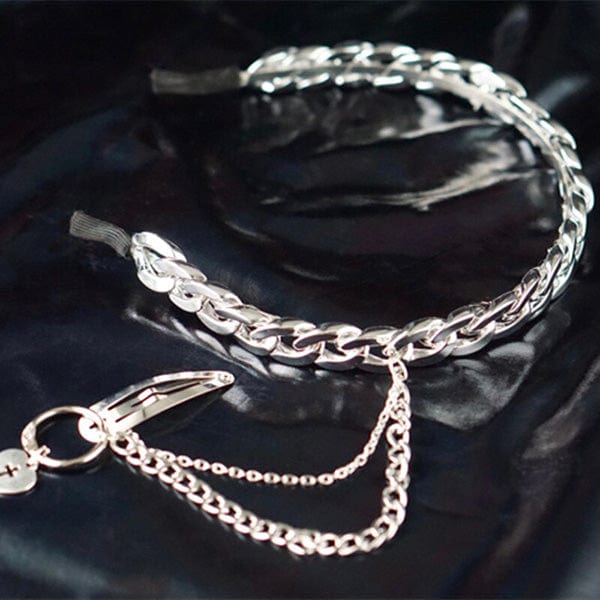 Silver Chain Link Headband