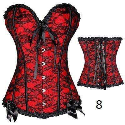 Plastic Boned Gothic Waist Trainer Corsets