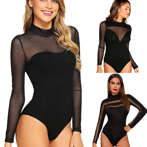 Missguided Black Sexy Bodysuit