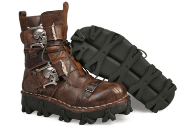 Skull Punk Motorcycle Boots