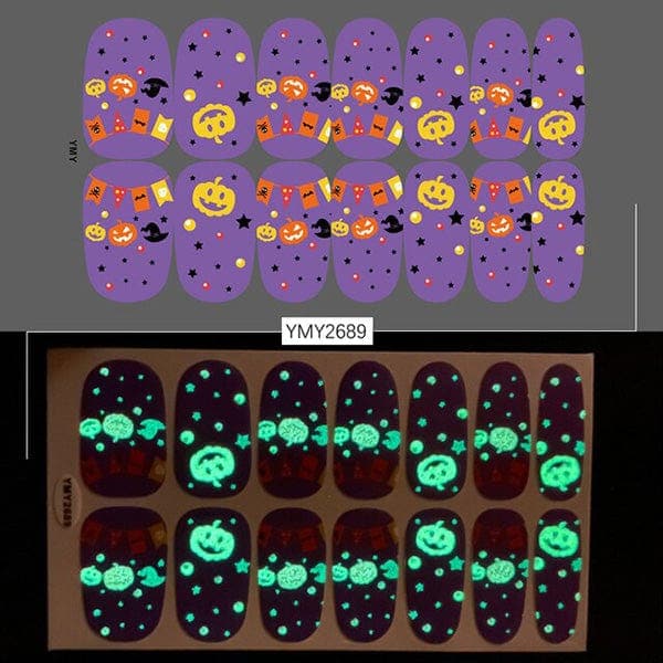 Spooktacular Glow In The Dark Nail Stickers