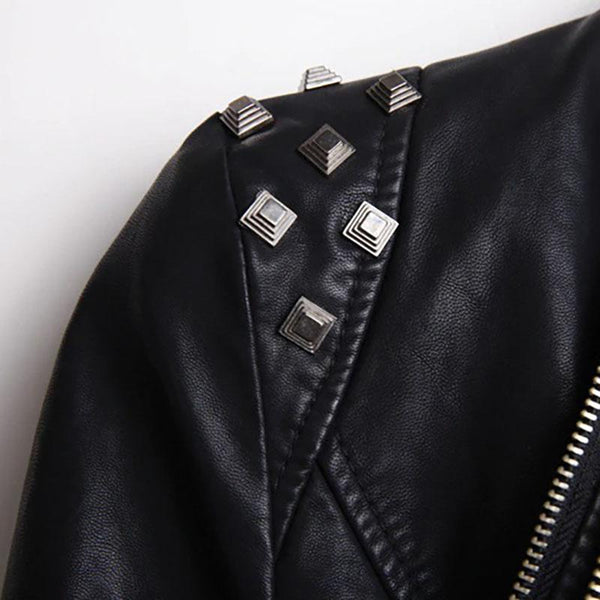 Jean Rider Faux Leather Jacket