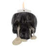 Black Skull Candle Holder