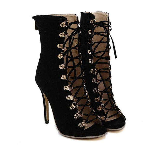 Flashy Gladiator High Heel Boots