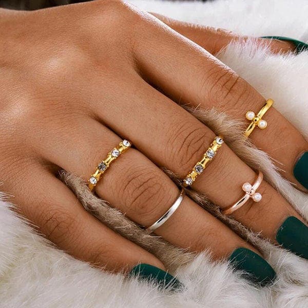 Bohemian Edgy Ring Sets