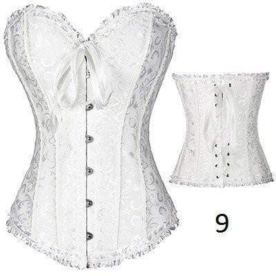 Plastic Boned Gothic Waist Trainer Corsets