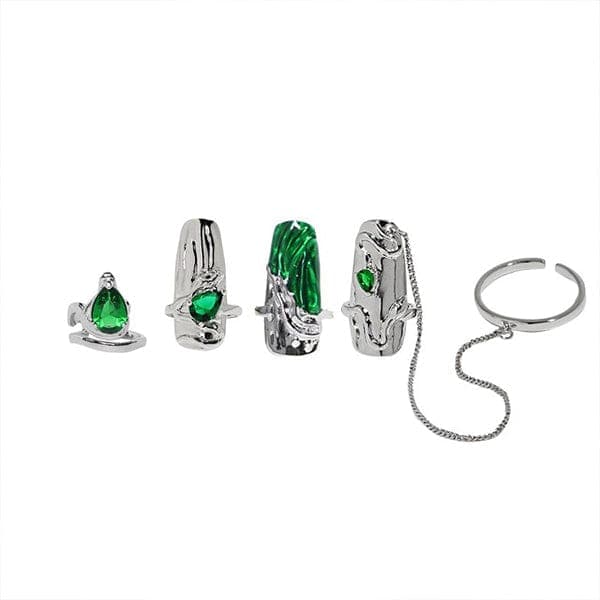 Fashion Armor Nail Ring Set