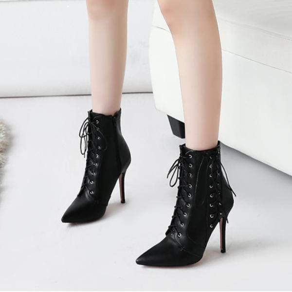 Bewitching Lace Up Boots