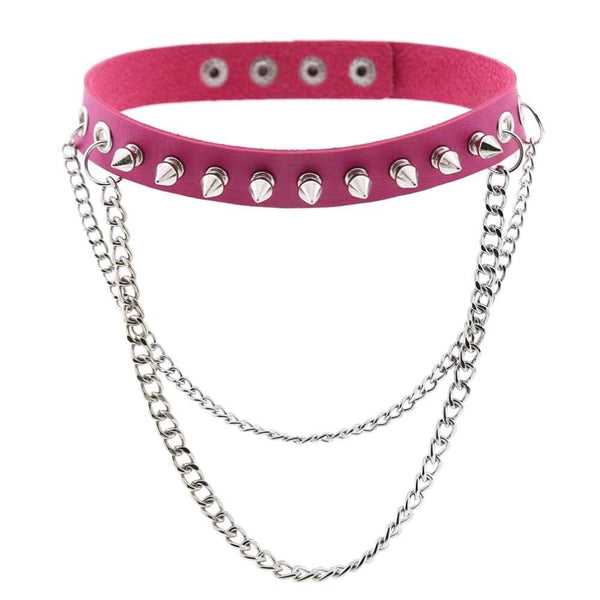 Emo Punk Chained Choker