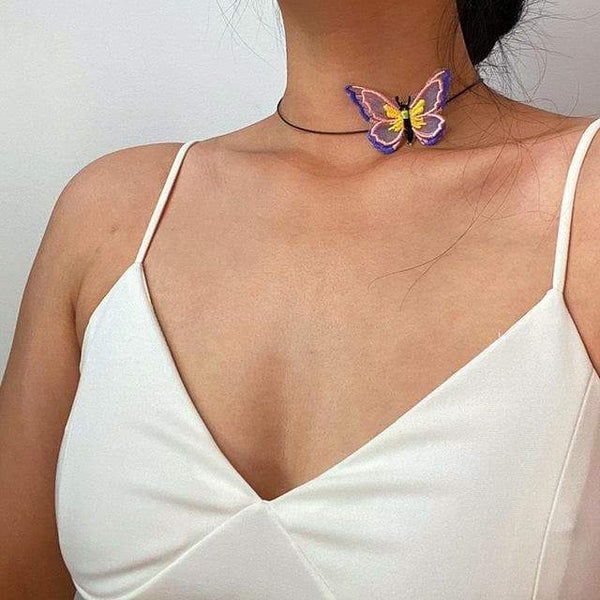 Enchanted Fashion Butterfly Necklace