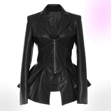 Agatha Gothic Faux Leather Jacket