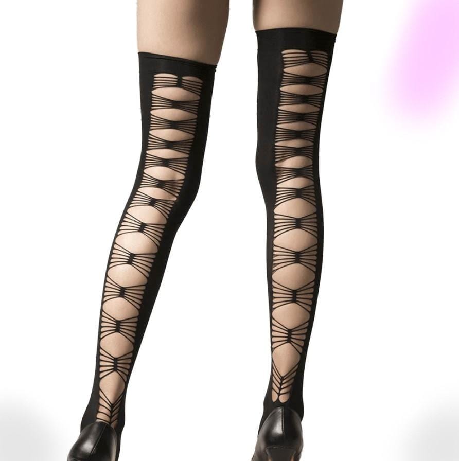 Back Cross Hollow Out Thigh High