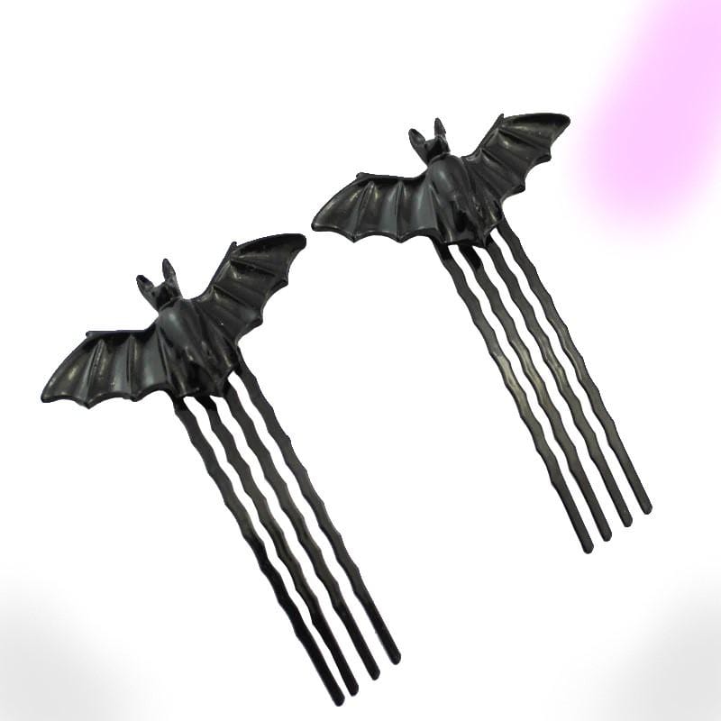 Black Bat Hair Clip