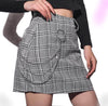 Chained Sweetie Plaid Skirt