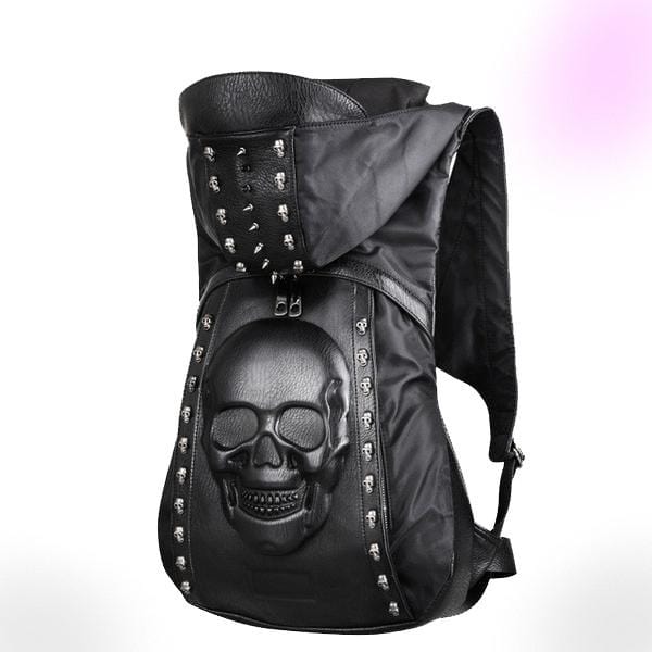 Dark Skull Hoodie Backpack