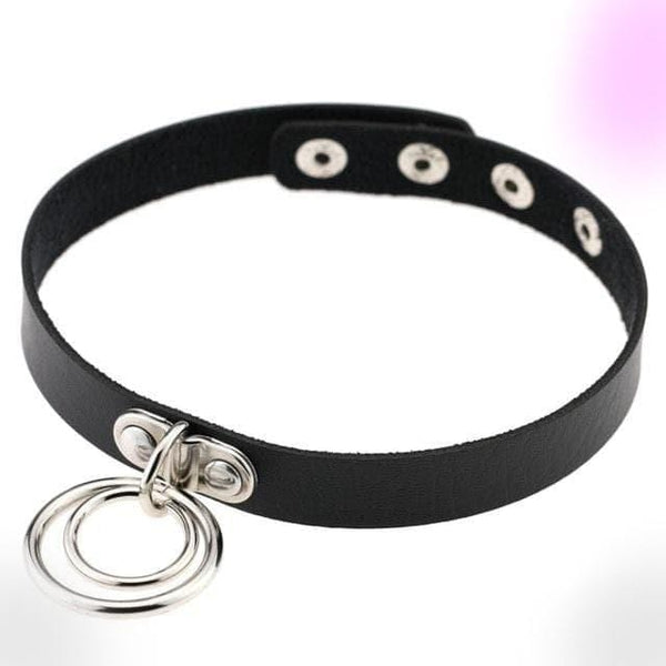 Double Ring Goth Choker