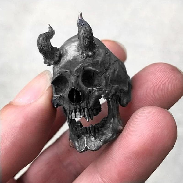 Demon Skull Stainless Steel Ring