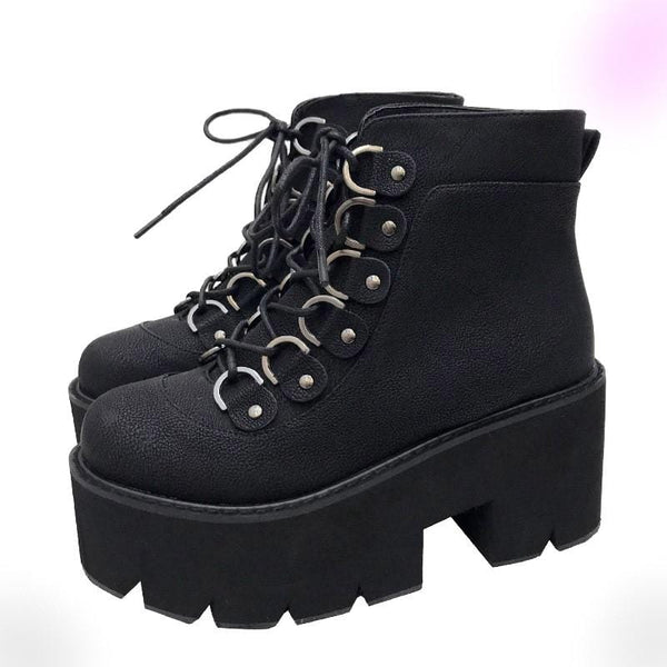 Elegant Black Gothic Boots