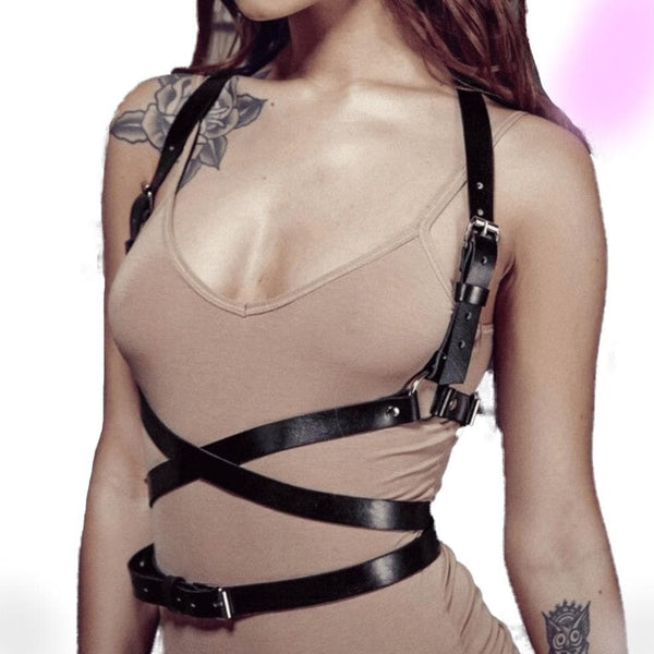 Goth Body Bondage Harness