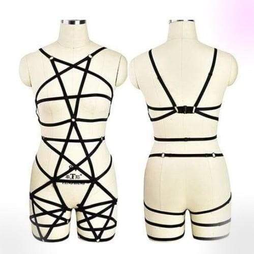 Goth Rave Body Harness Selection