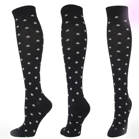 Gothic Black Compression Socks